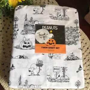 Peanuts HALLOWEEN TWIN Sheet Set